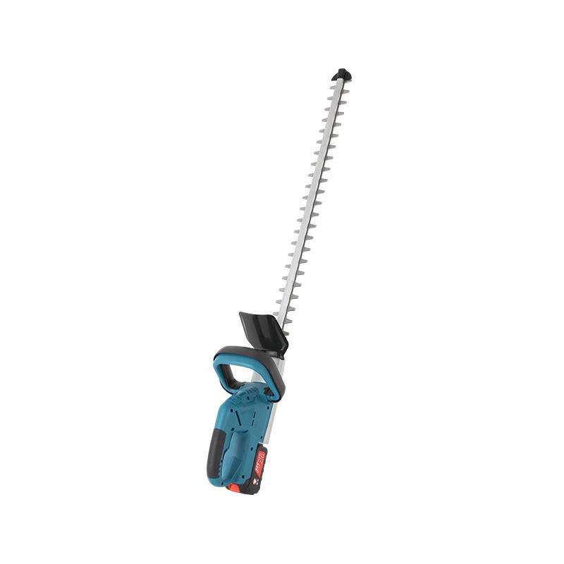 Brushless extension twin-blade lithium hedge trimmer in aluminium case
