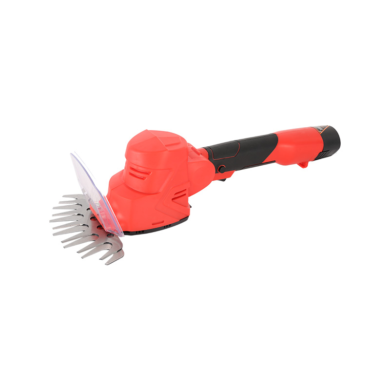 Brushless twin-blade electric lithium hedge trimmer in aluminium box